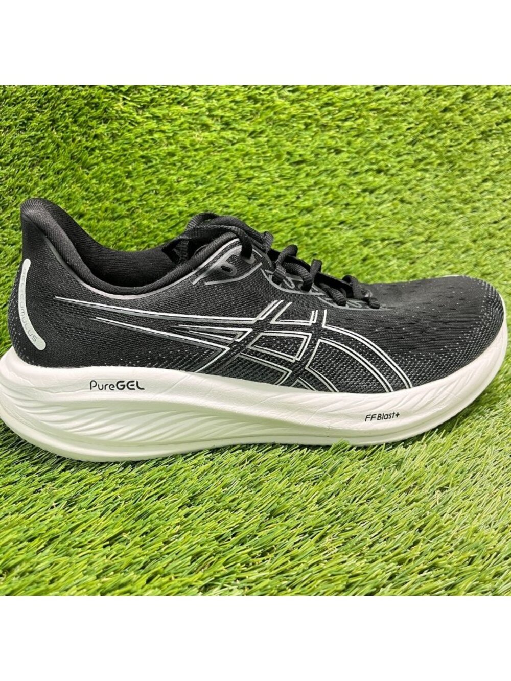 Asics Gel Cumulus 26 Mens Size 12 Black White Athletic Running Shoes Sneakers